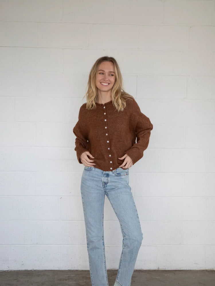 Brown Piper Cardigan