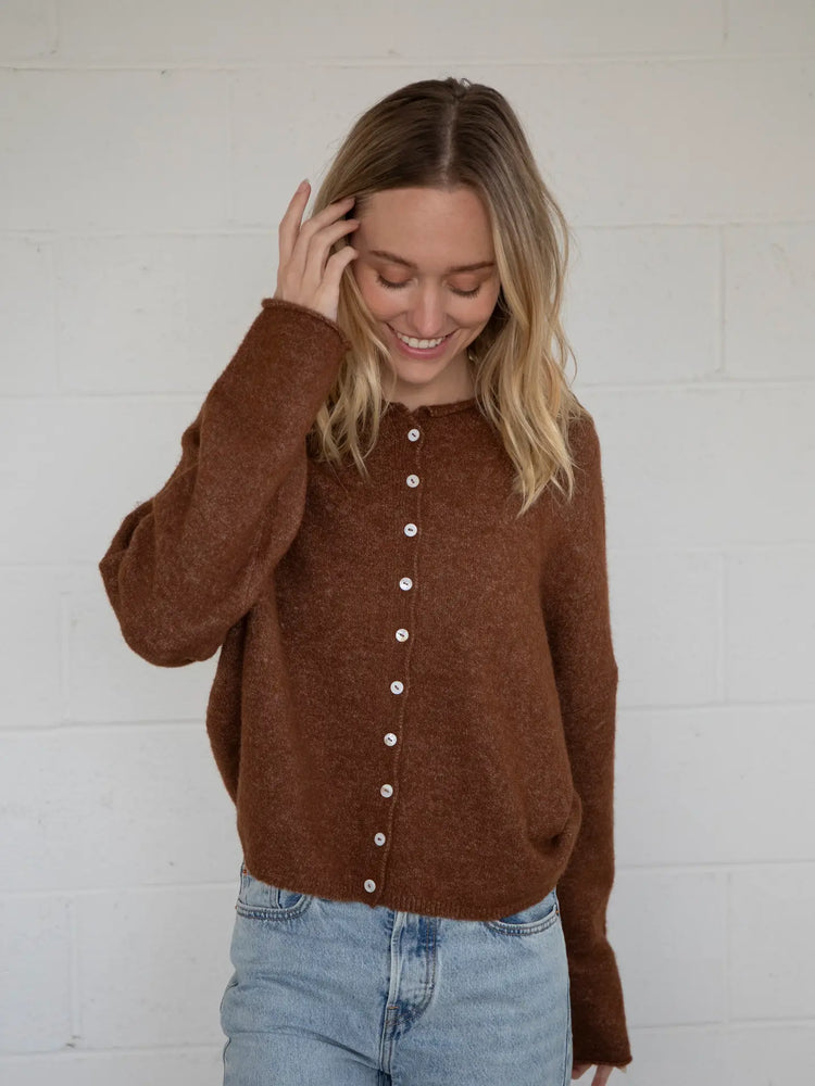 Brown Piper Cardigan