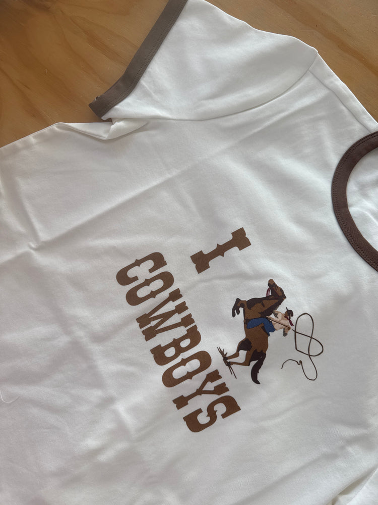 I love cowboys tee