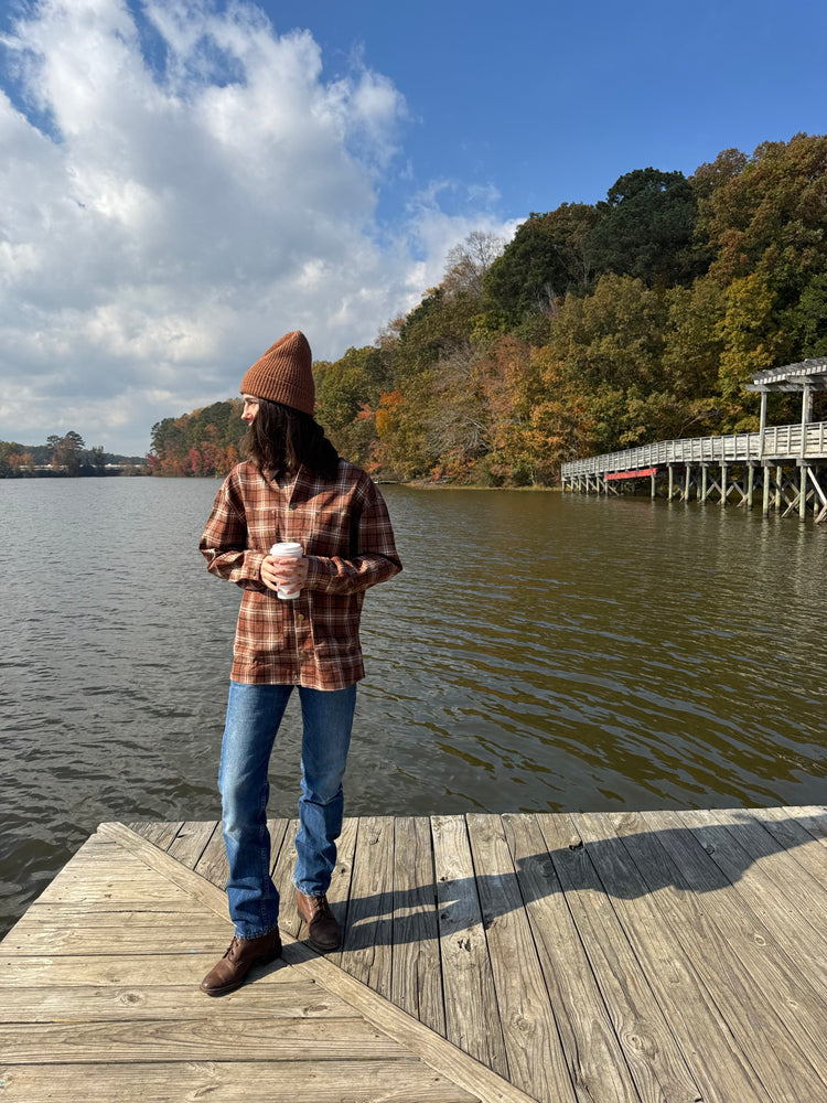 Alisa Plaid Button Jacket