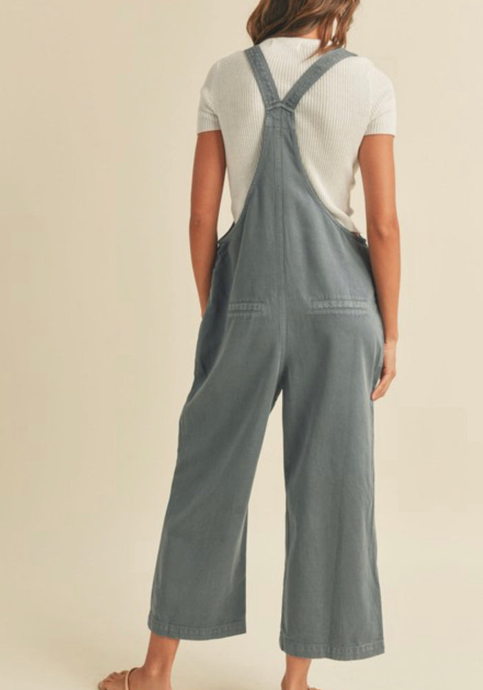 Blue tie Overalls