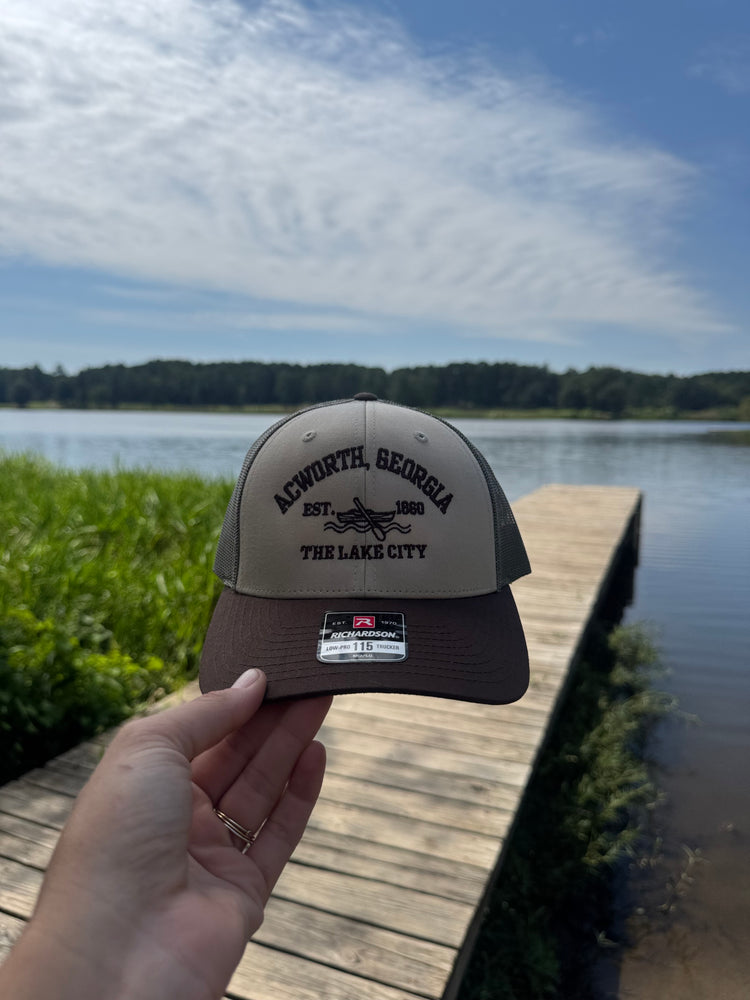 Tan and brown Acworth Hat