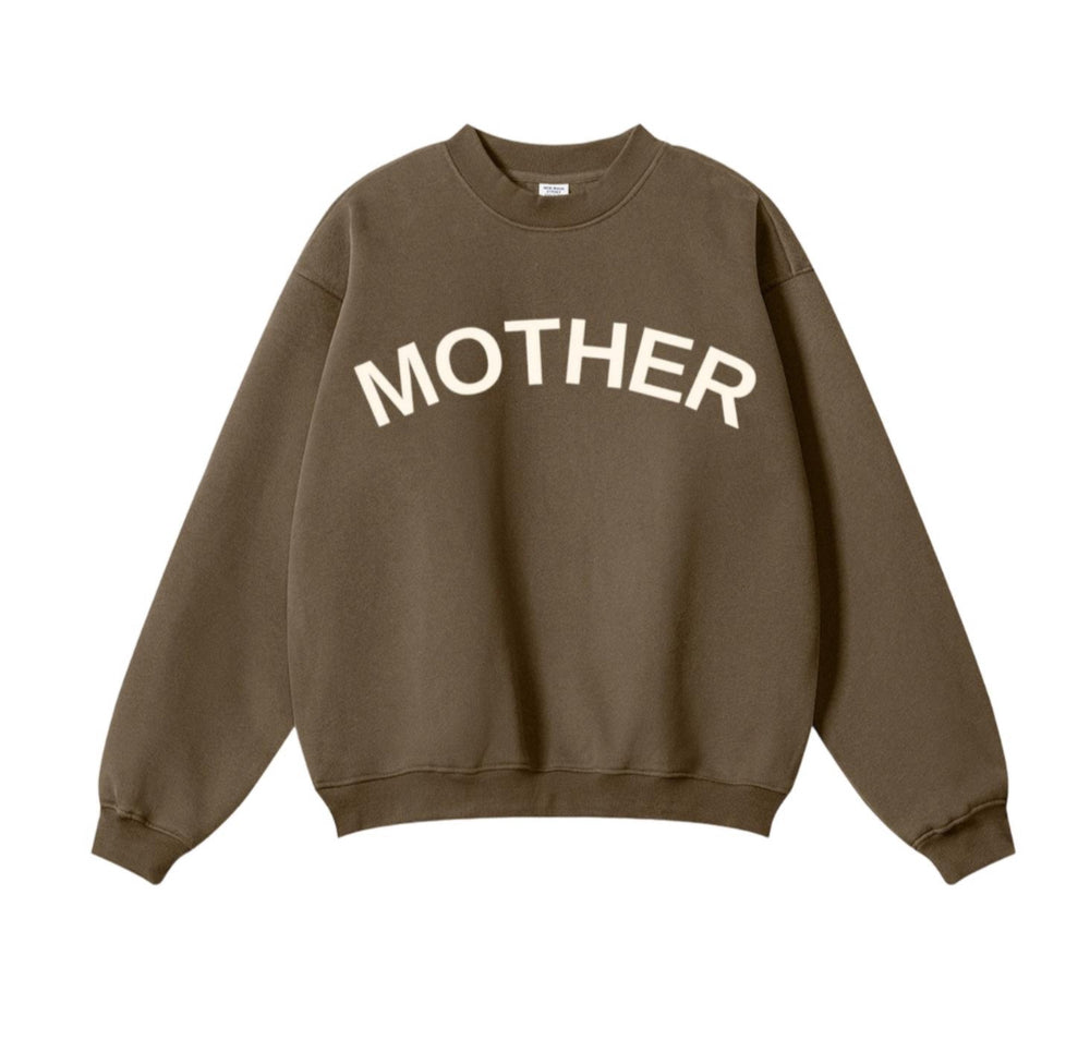 Mother brown crewneck