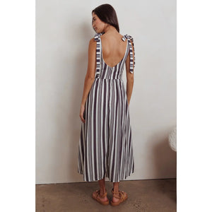 Sleeveless Striped Maxi Dress