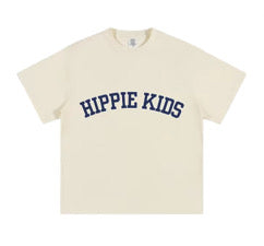 Cream Hippie Kids Varsity Tee