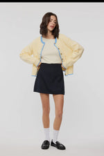 Yellow striped cardigan