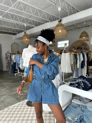 Jada Denim Romper