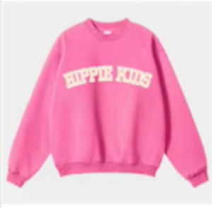 Pink Varsity Crewneck