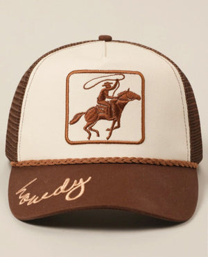 Brown Howdy hat