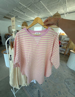 Pink skyline stripe tee