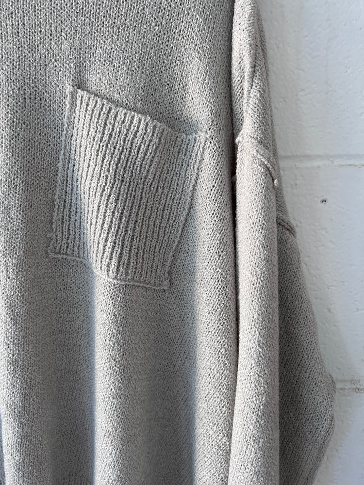 Grey Loose Knit Sweater