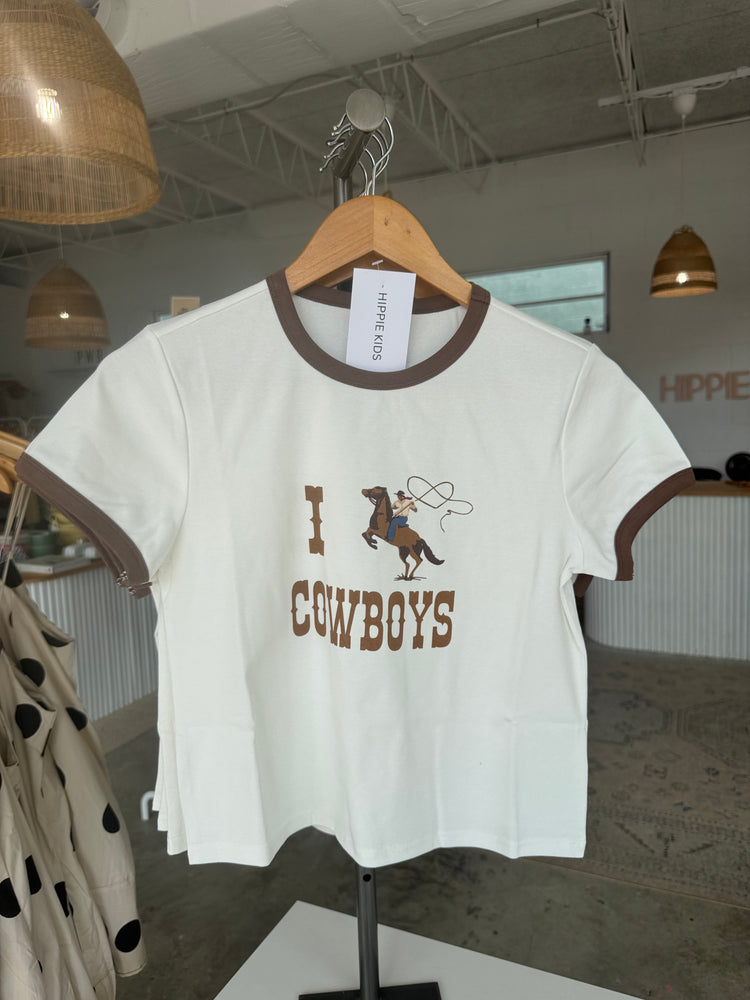 I love cowboys tee