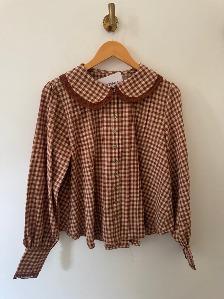 Paisley checkered top