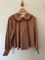 Paisley checkered top