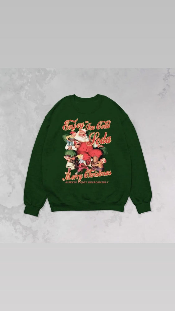 Christmas soda Crewneck oversized