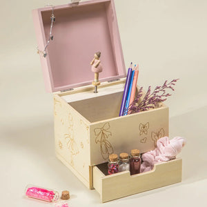 Wooden Musical Souvenir Box - Ballerina