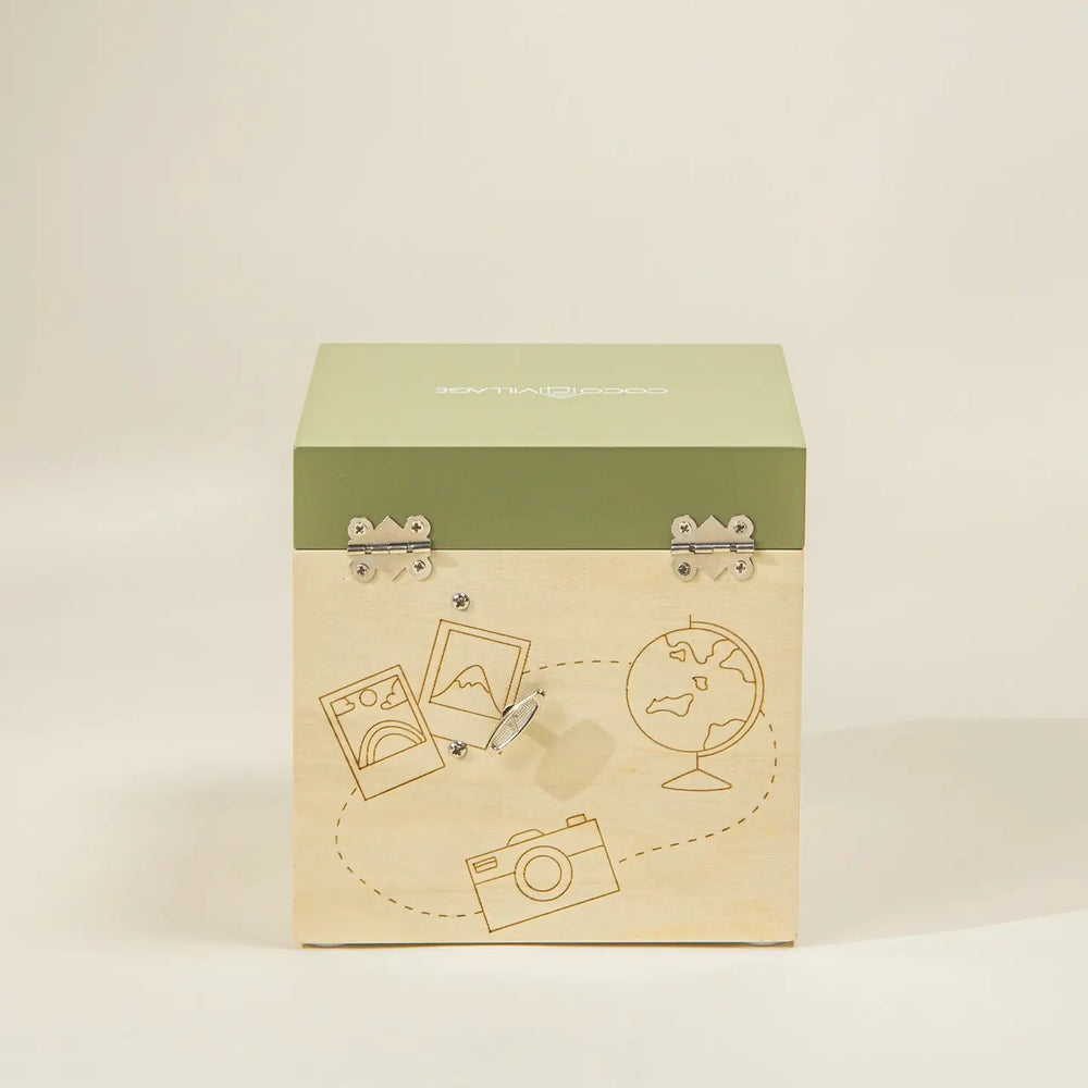 Wooden Musical Souvenir Box - Travel