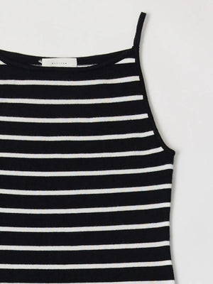 The Indy black and white striped Dress