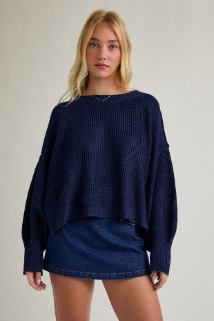 Navy pullover sweater