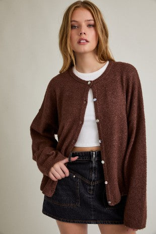 Brown Cardigan Loose fit