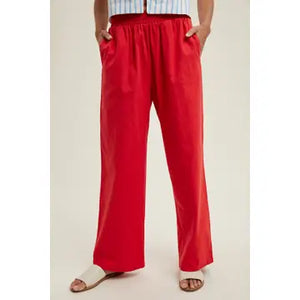 Cotton Easy Pull On Crop Pants