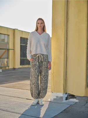 Cheetah relax fit pants