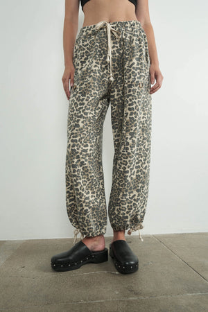Cheetah relax fit pants