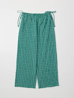 The Ebony Pants | Plaid Wide Leg Pants with Waist Ties