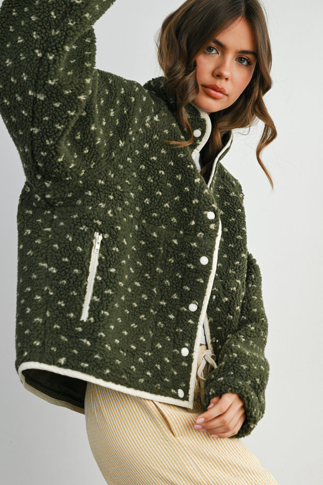 Olive Fleece Jacket