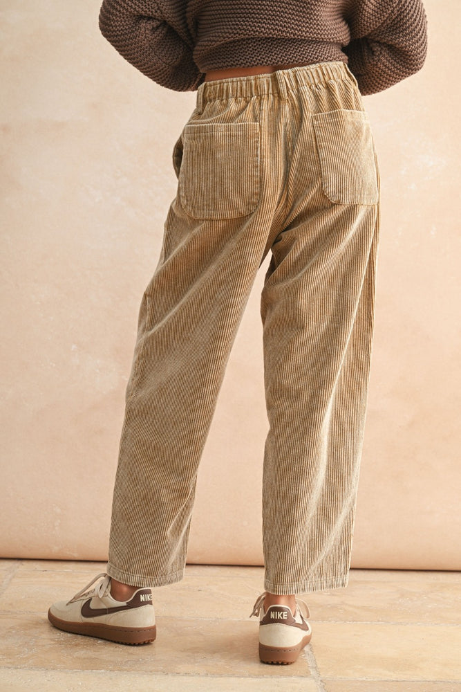 Beige Corduroy Pants