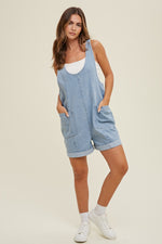 COTTON DENIM ROMPER