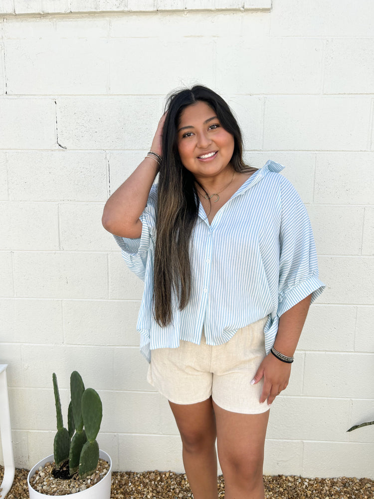 Baby Blue Inlet Top