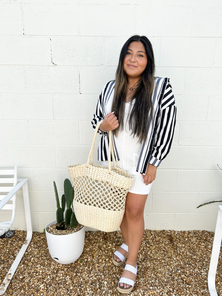 STRIPED OVERSIZED SHIRT