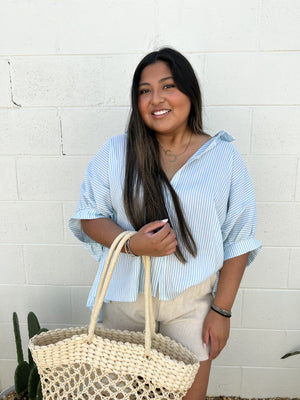 Baby Blue Inlet Top