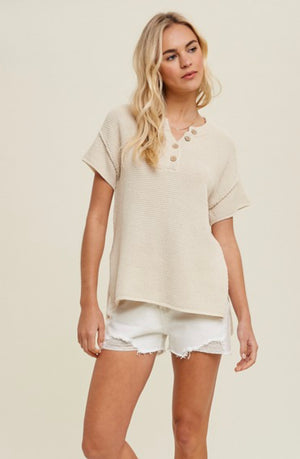 Natural Sweater Top