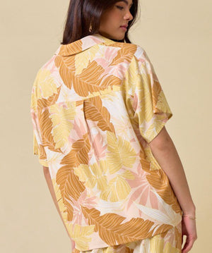 Blush tropical top