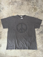 Ash Floral Peace Sign Tee