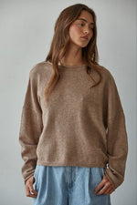 Mocha Easy Days Ahead Sweater