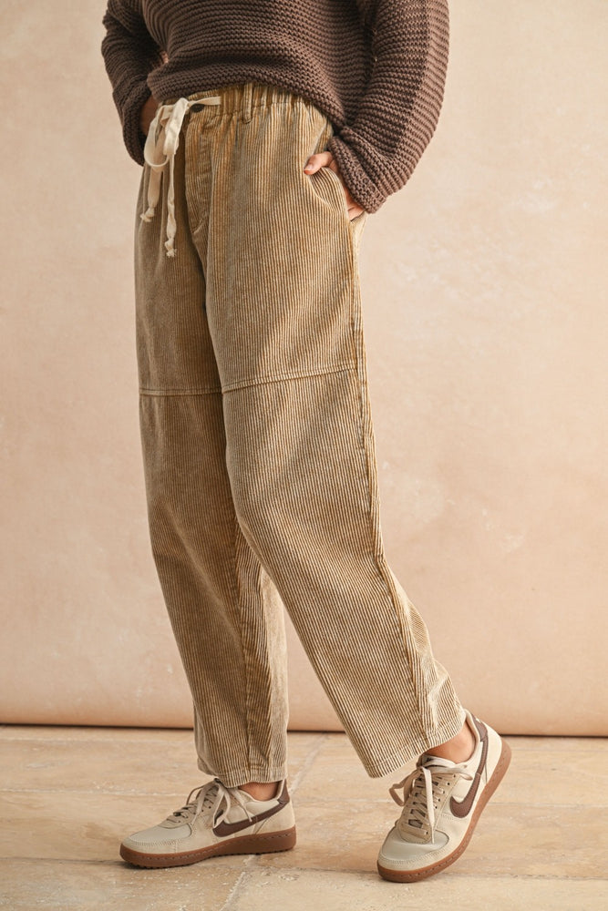Beige Corduroy Pants