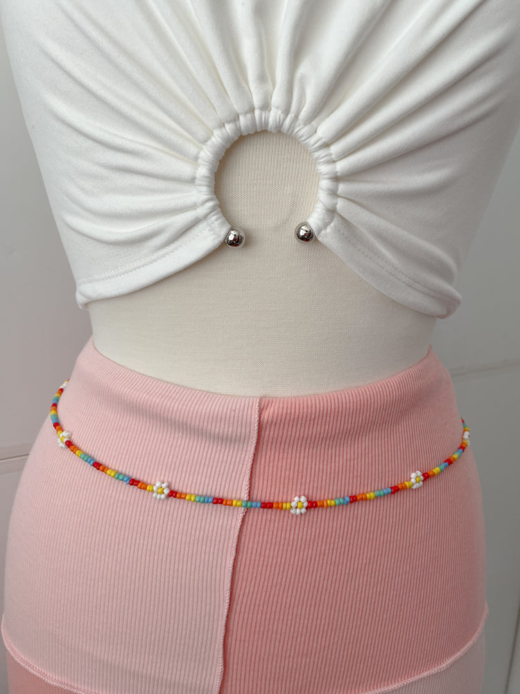 Colorful chain waist
