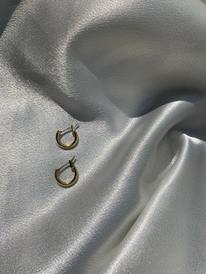 Mini Moonlight Gold Hoops