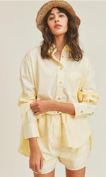 Banana Poplin Top