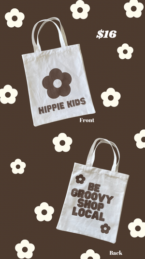 BE GROOVY SHOP LOCAL TOTE BAG