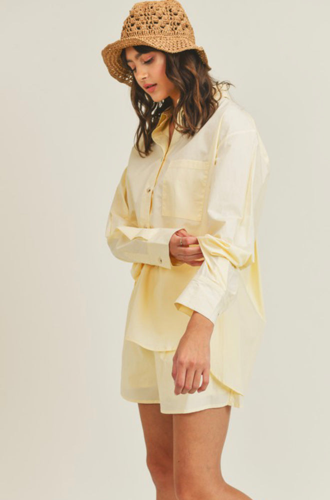 Banana Poplin Shorts