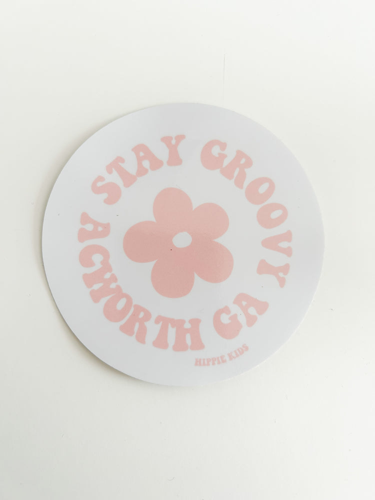 Stay Groovy Acworth Sticker
