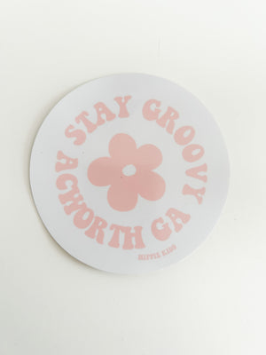 Stay Groovy Acworth Sticker